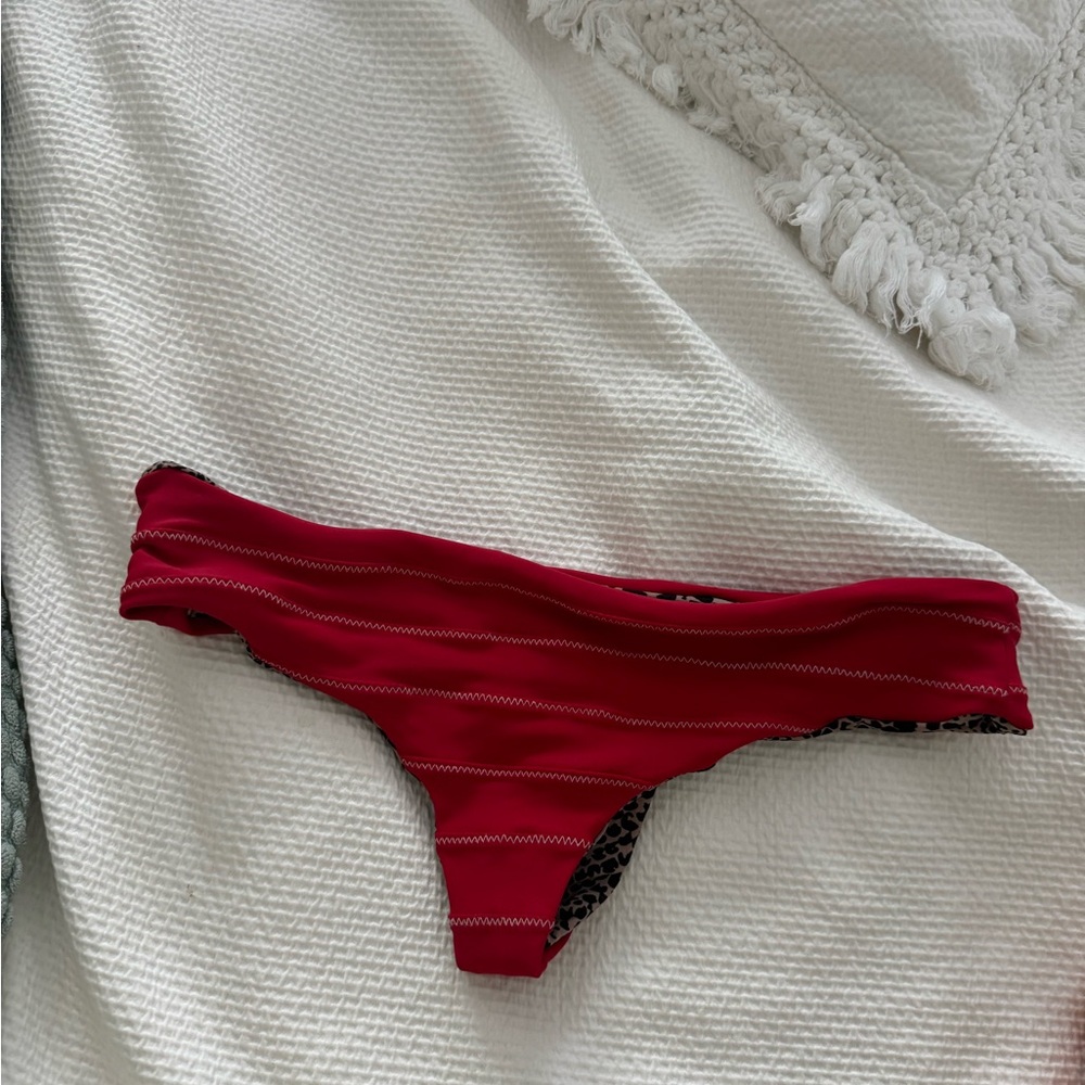 Acacia swimwear medium red bottom